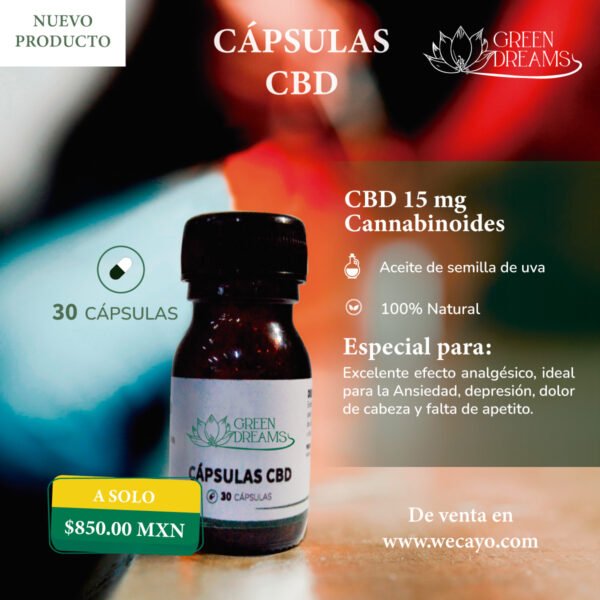 cápsulas de CBD